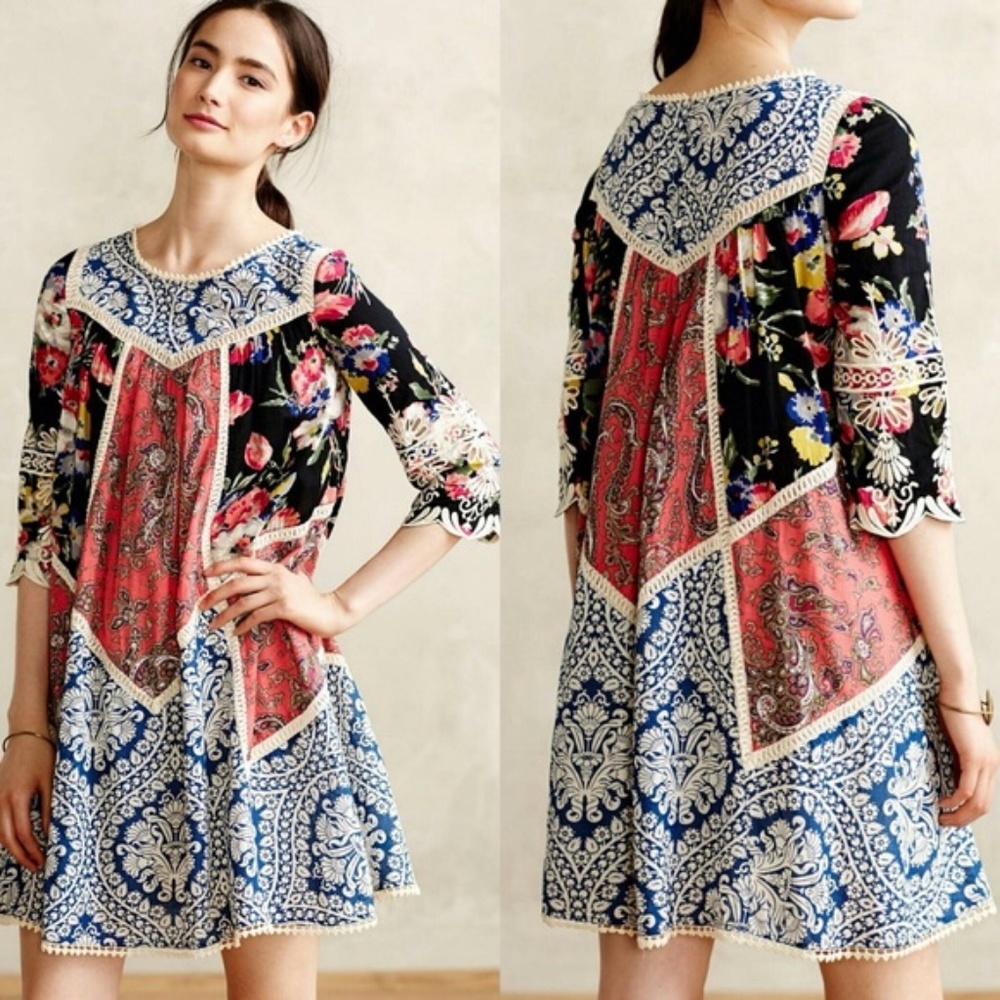 Anthropologie Inez Swing dress Vanessa Virginia Anthropologie 0